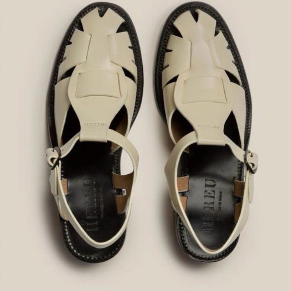 HEREU Pesca heeled fisherman sandals, size 38